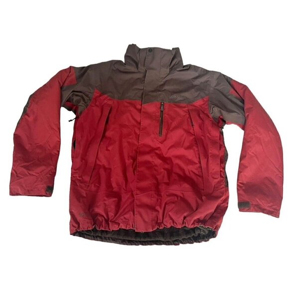 Columbia Men's L Summit Lift Interchange Red Brown 3 in 1 Waterproof Jacket - Picture 10 of 13